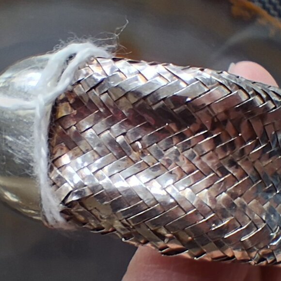 1985 Sterling Silver Tiffany Woven Cuff Bracelet A.Cummings - Picture 5 of 7